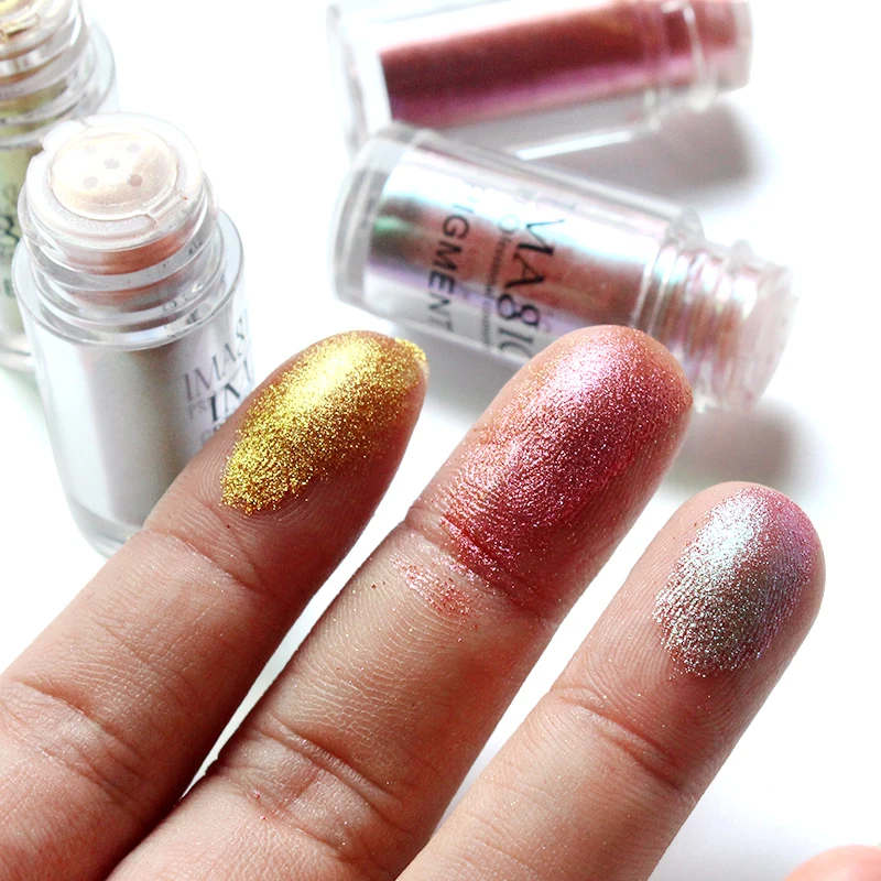 IMAGIC New Arrival Glitter Eyeshadow Metallic Loose Powder Waterproof Shimmer Pigments Colors Eye Shadow Makeup Cosmetics 2