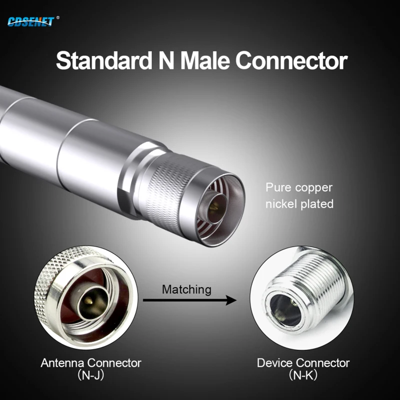 CDSENT 4G Fiberglass Antenna Series LET 6-12 dBi N-J/SMA-J Connector Waterproof Antenna For Modem LoRa LoRaWan Aerial