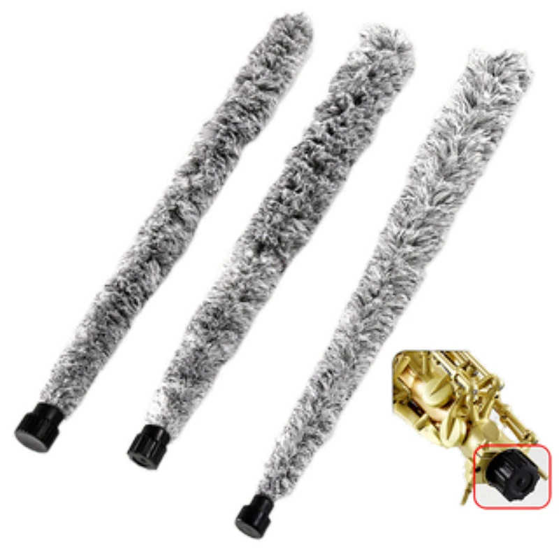 Spazzola Per Sassofono Bastone Per Pulizia Assorbente D'Acqua Camera Interna Pass Bar Saliva Duster Spazzola Lunga Per Sax Alto/Tenore/Soprano