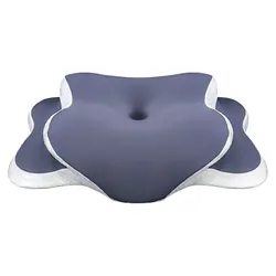 Ergonomic Memory Foam Cervical Pillow for Neck Pain Relief - Orthopedic Support for All Sleep Positions (Purple)