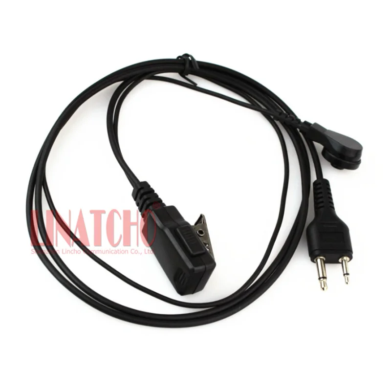 Walkie Talkie IC-V8 IC-V82 IC-V80 IC-F3 F4 Clear Air Acoustic Tube PTT Mic Two Way Radio Soft Ear Plug Headset
