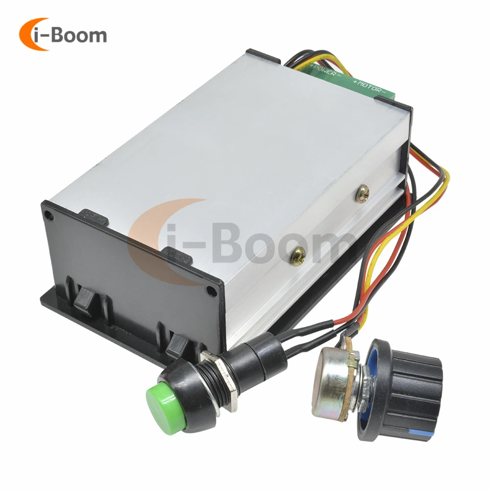 30A PWM DC Motor Speed Controller 6V-60V 12V 24V 48V Digital LED Display 0~100% Adjustable 15KHZ With Potentiometer Switch