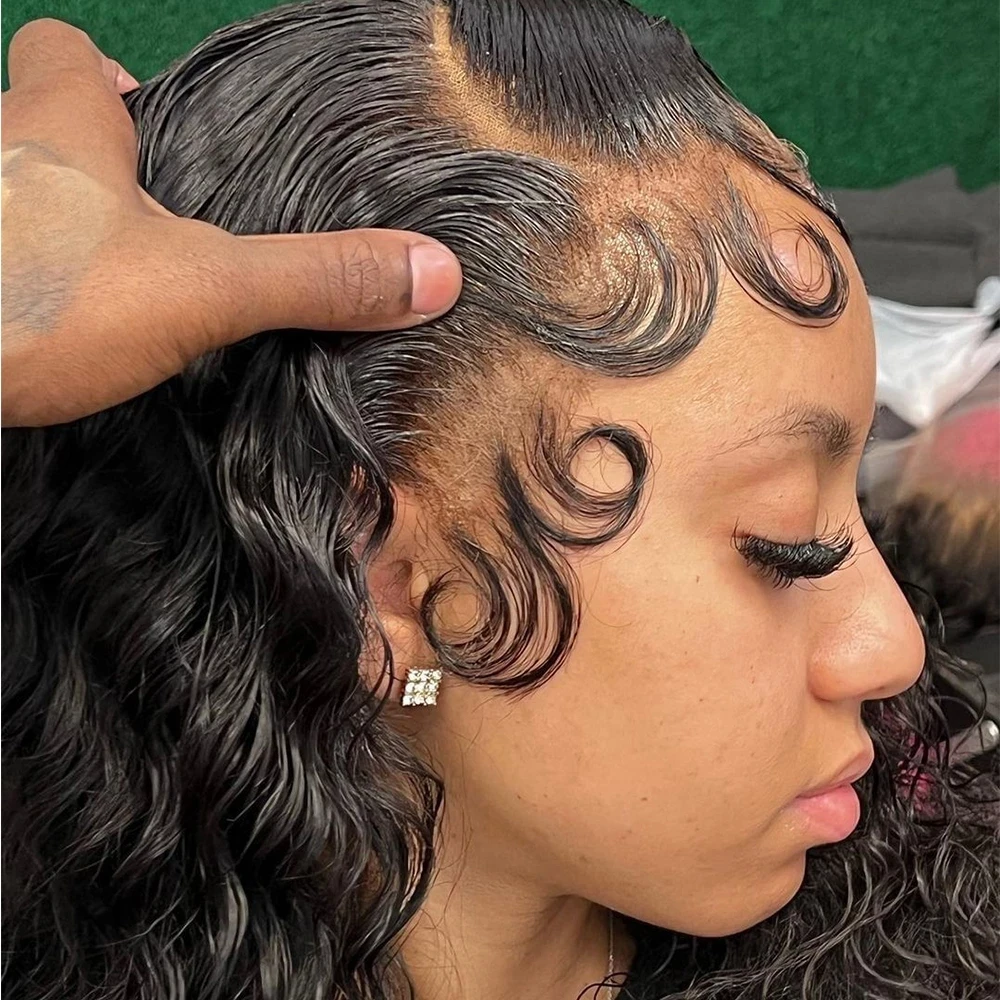 HD Lace Baby Hair Stripes Human Hair Fluffy Baby Edge Stripes Reusable Lace Hairline Pre Plucked with for Women