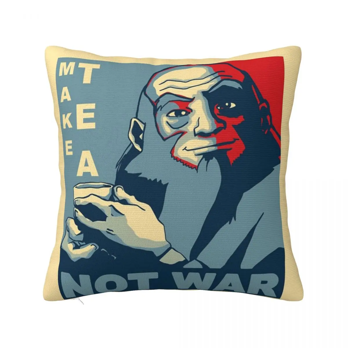 

Чехол-наволочка для подушки Iroh Make Tea Not War, украшение для детской подушки