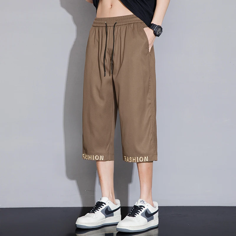 2024 Men's Summer Loose Shorts Men Fashion Jogging Sweat Pants Men Straight Leg Pants Versatile Harajuku Shorts Casual Pants