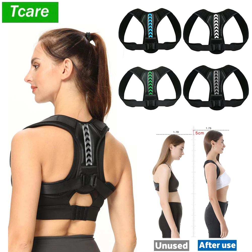 Tcare Back Posture Corrector Corsetto Regolabile Unisex Back Brace Support Clavicola Spine Back Spalla Correzione Posturale Lombare