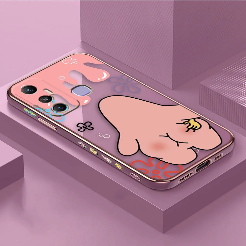 thumbnail image 1 of Smooth E-TPU Phone Case Infinix TECNO POP SPARK 6 7 8 10 20 GO 20C CAMON 17 18 19 POVA 2 3 4 5 PRO Case Cute S-SpongeBob Cartoon, 1 of 5