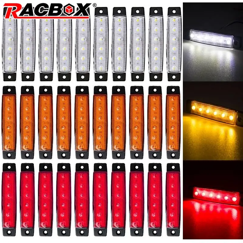 

30 шт., световой индикатор для грузовика, 12 В, 24 В