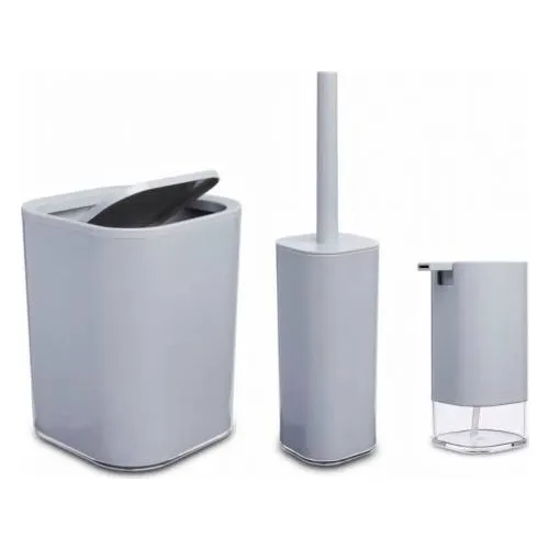 

Primanova Klar Bathroom Set Gray 3'lü