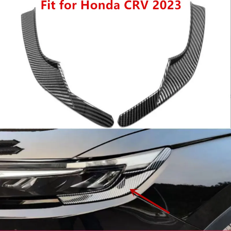 

Подходит для Honda CRV 2023 Автомобильная Передняя головка лампа отделка Обложка ободок аксессуары автостайлинг стикер