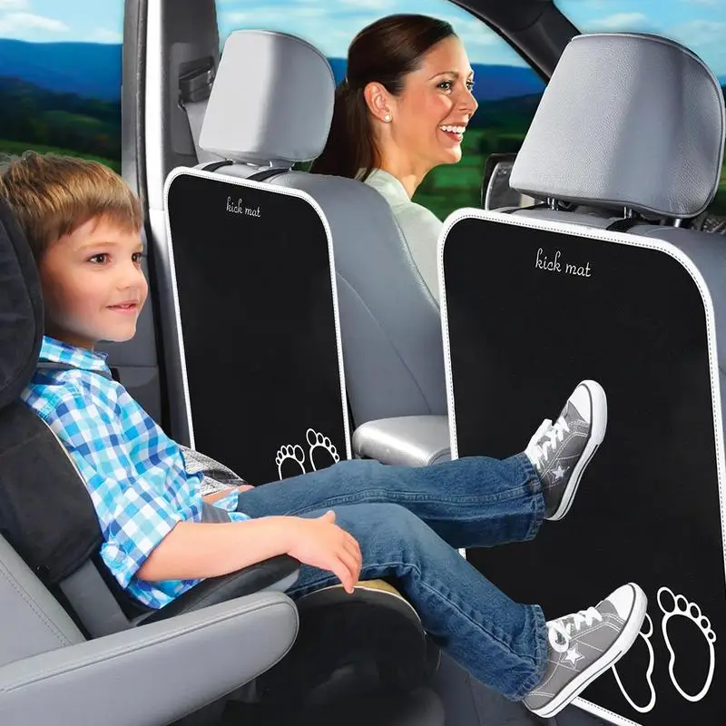 Car Seat Kick Protector Car Seat Back Protector Auto Anti Kick Pads Anti Dirty Protect Mats Stepped Dirty For Kids Top