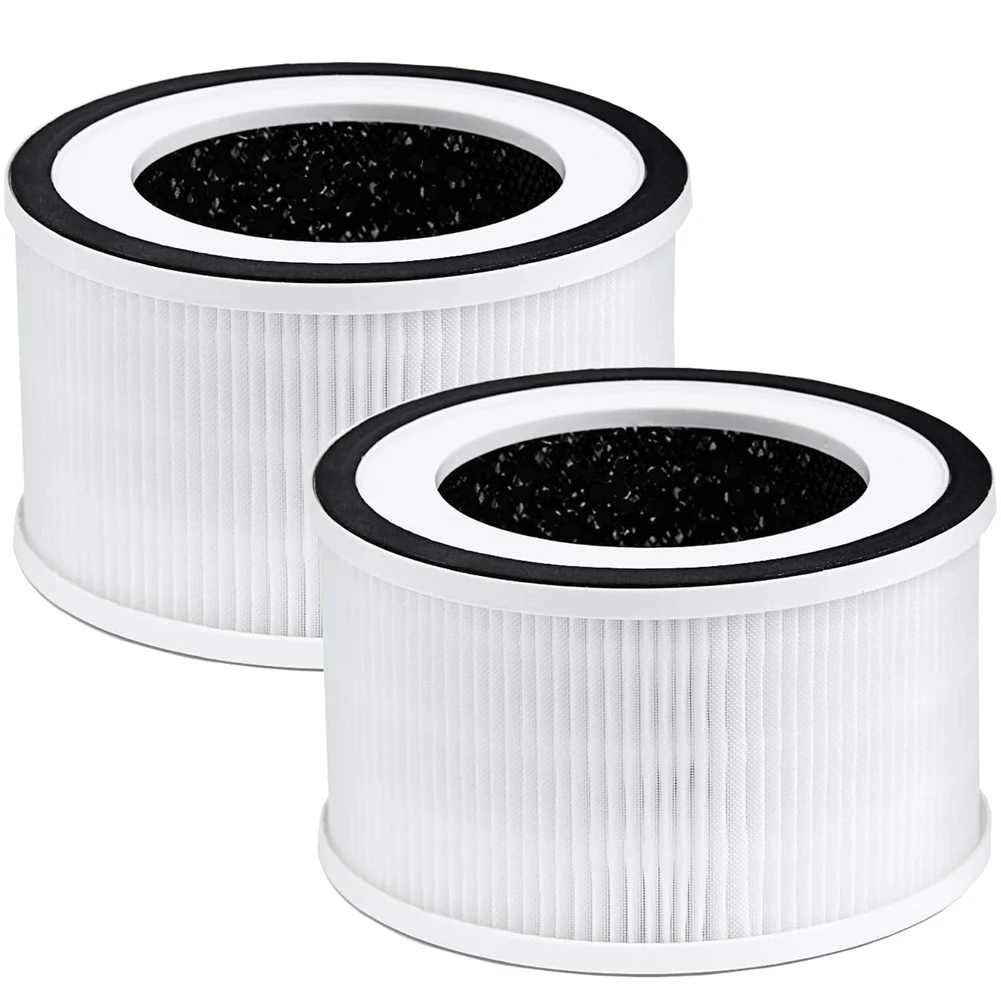 

Replacement True HEPA Filters Compatible for Afloia Fillo/Halo/Allo Air Purifier 3-Stage Filtration, 2 Pack