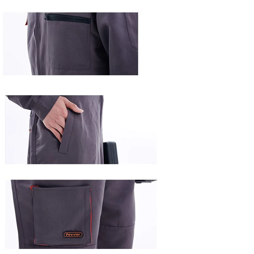 Unisex Plus Size Work Coveralls - Durable Welding & Mechanic Suit