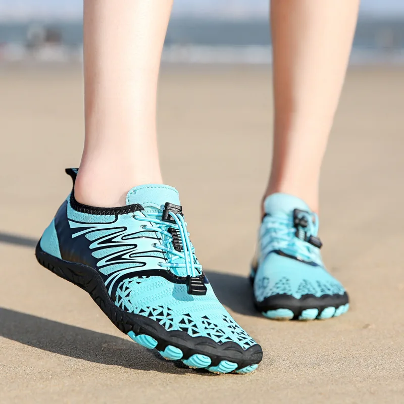 Outdoor Beach Shoes Tracing The River Five Finger Lovers Drifting, Hiking Wading Shoes Snorkeling Shoes Breathable