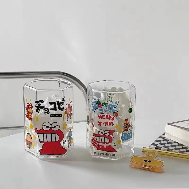 Hexagonal Crocodile Cup Funny Cartoon High Borosilicate Glass Mug Office Afternoon Coffee Cup Kitchen Drinkware Home Accessories