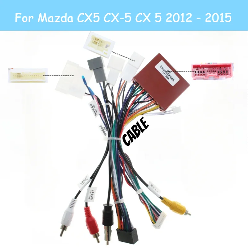 Câble Adaptateur Autoradio 16 Broches Pour Mazda 6 (2014-2018), Atenza, CX-4, Mazda 2 - Avec Canbus