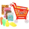 Play House Toy Shopping Trolley Kids for Grocery Cart Plastic Child Supermarket Small Puzzle 2