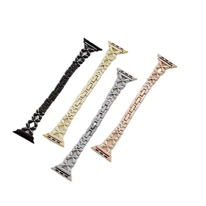 Lucky Clover Chain for Apple Watch 38/40/41mm 42/44/45/49mm Fashion Simple Premium Feeling Watch Band