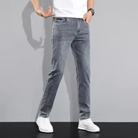 Marque de luxe printemps été hommes jean mince Denim pantalon coton bleu travail en plein air corée pantalon mâle grande taille 28-38 5