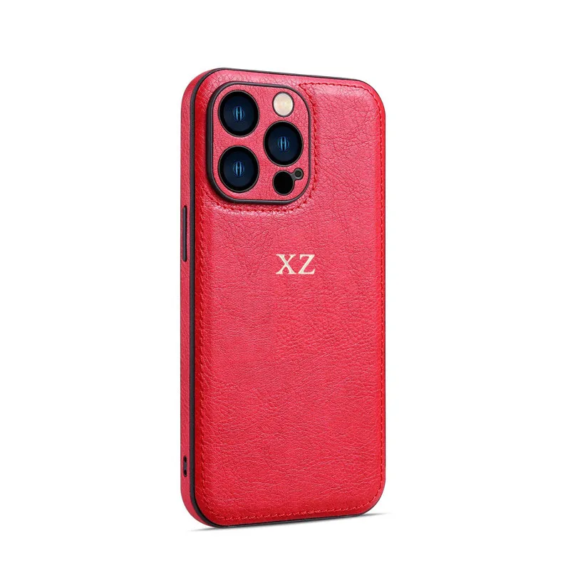 thumbnail image 1 of Personalise Gold Initial Letters Leather PU Soft Case For Iphone 14 11 13 12 15 Pro Max XR Xs max 14 15 Plus Luxury Covers, 1 of 5