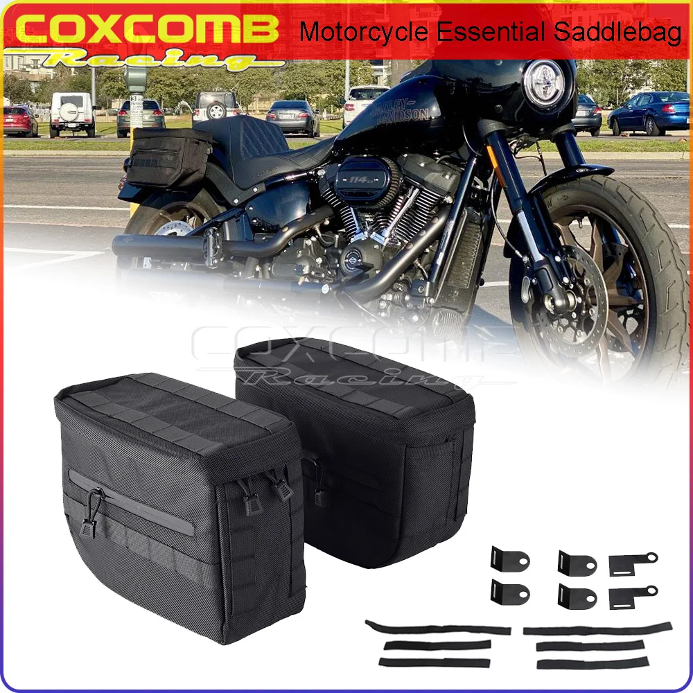 Motorcycle Saddlebag For Harley Softail Sportster Dyna Motorbike Side