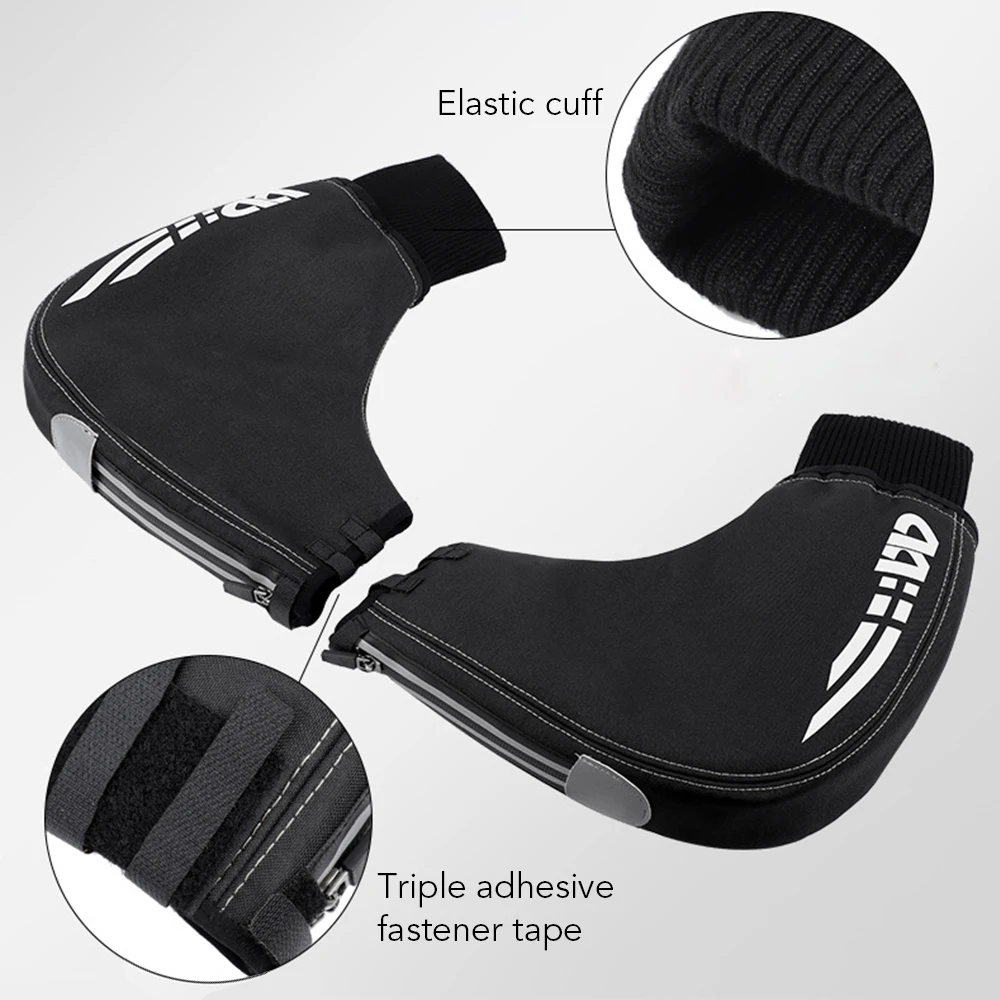 Bicycle Handlebar Warm Gloves Windproof Motorcycle Mittens Cold Weather Hand Warmers for MTB Commuter Water Resistant Bar Gloves 4