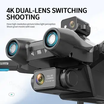 AE6 /MAX Professional FPV 4K Camera Drone with DUAL Camrea Brushless GPS Quadcopter 360° Obstacle Avoidance Drone RC Toys 4