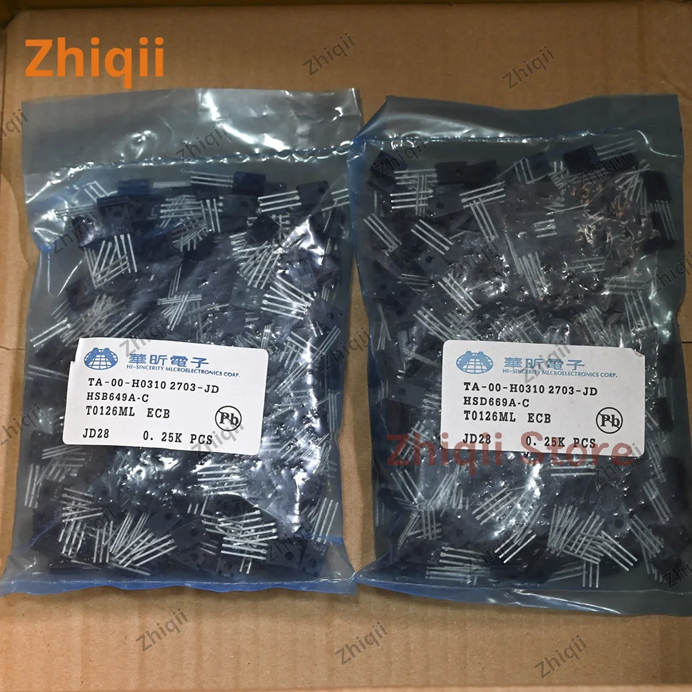 4쌍/10쌍 H649A H669A 오리지널 신제품 HX HSB649A-C HSD669A-C 오디오 트랜지스터 2SB649AC 2SD669AC 화이트 워드