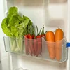 1/6PCS Fridge Side Door Storage Boxes Portable Vegetables Fruits Preservation Box Kitchen Food Grade Plastic Storage Containers 4