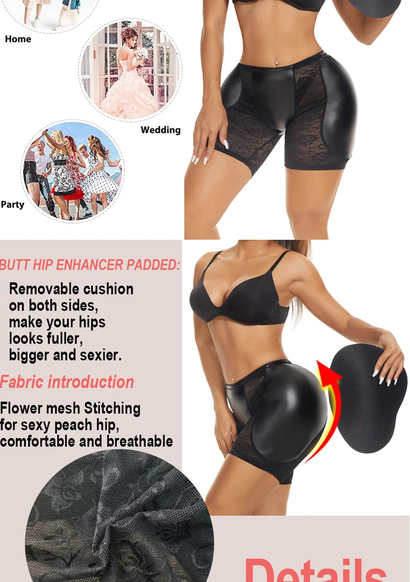 LANFEI Butt Lifter Pant Women Seamless Shaper Shapewear Hip Enhancer Booty  Pads Push Up Fake Ass Underwear Mesh Buttocks Panties 211220 From Mu02,  $9.56