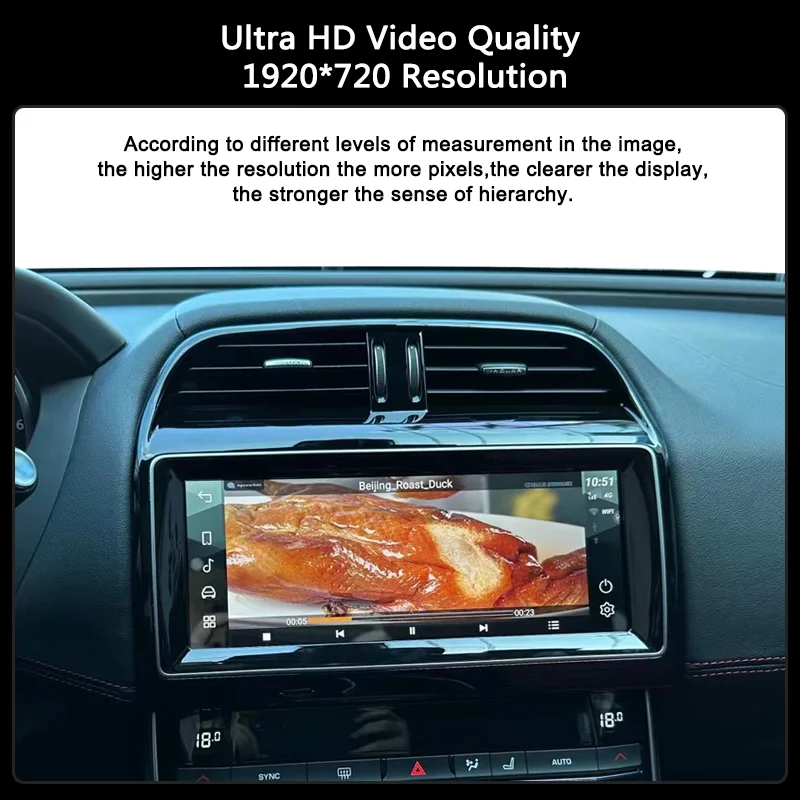 Radio Multimedia para Auto de 10.25 Pulgadas para Jaguar XE F-PACE X760 X761 Android 14 2016-2019, Reproductor Multimedia con CarPlay y Sistema Inteligente para Auto 5
