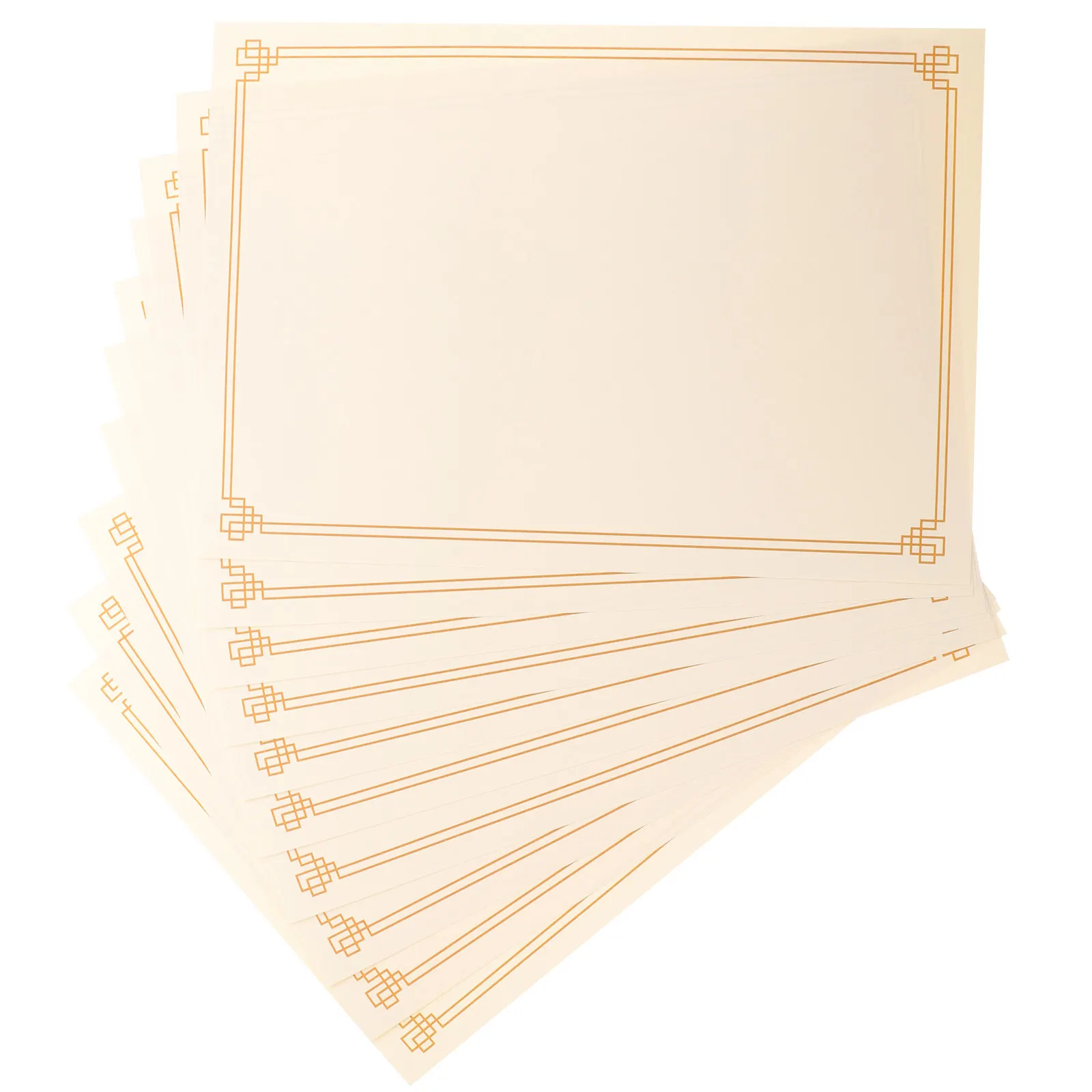 10Pcs 인쇄 가능한 인증서 용지 A4 클래스 상금, 스포츠 졸업장, 대학원 수료증용 쓰기 가능한 빈 인증서 용지