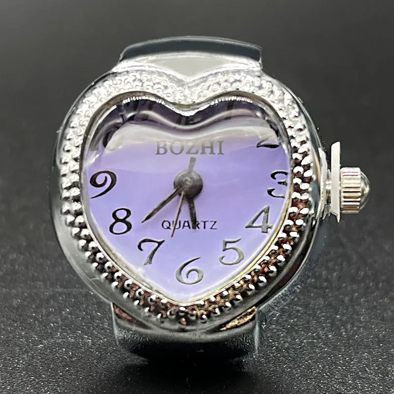 Love Quartz Arabic Digital Dial Fashion Men's and Women's Watch Compact Ring