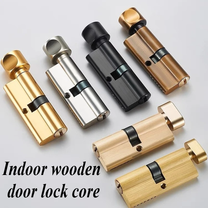 Indoor And Outdoor Anti-theft Door Lock Core 29mm Black Silver Door Handle Copper Lock For Household Use 3pcs Copper Keys 70mm door lock cylinder