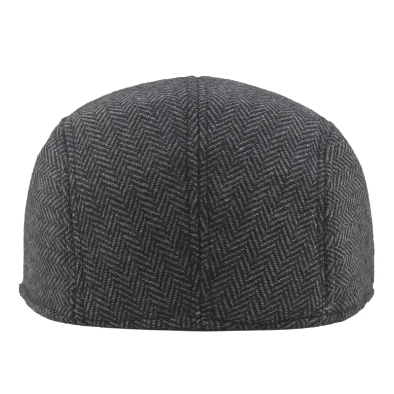 Men's Cotton Plaid Berets Caps for Men Women Middle-Aged Autumn Winter Hats Boina Herringbone Baker Tweed Boy Hat beret hat,woolen beret