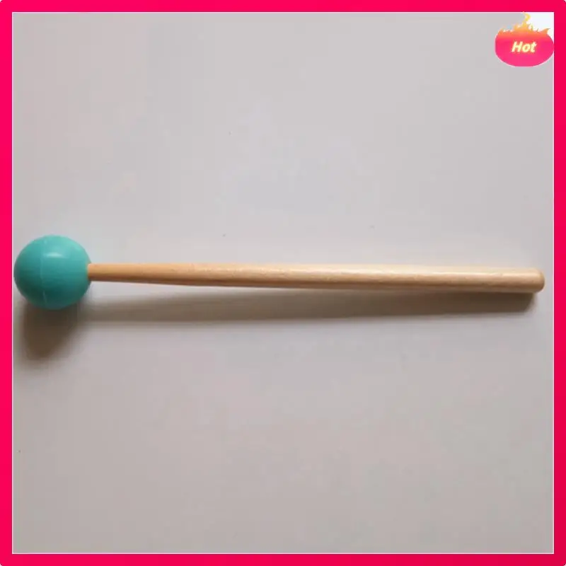 Multi 6Pcs Soft Rubber Head Sticks Wood Handle Bell Mallets For Glockenspiel Xylophone Bell Music Instruments Parts Black