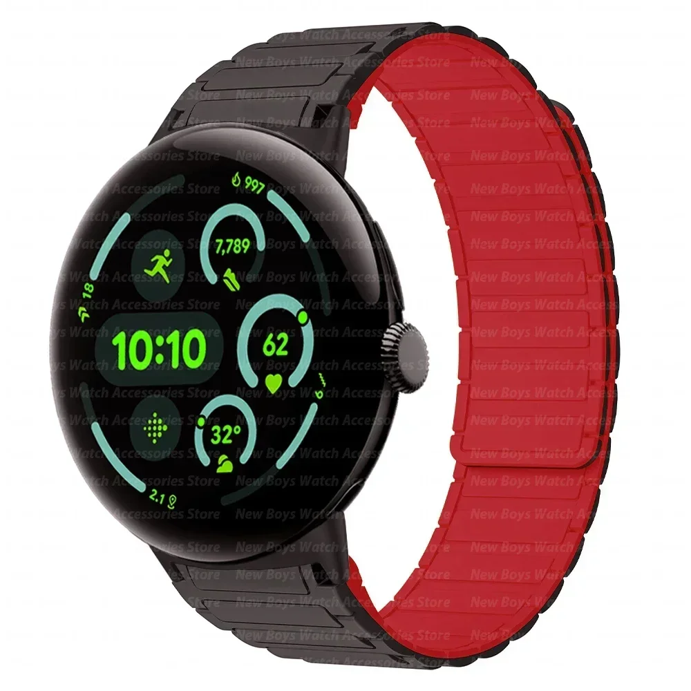 Magnetic Silicone Sport Band Wristband Replacement Bracelet