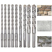 4/5/6/7/8/9 pièces pointe croisée 160mm SDS Plus jeu de forets marteau électrique forets de maçonnerie pour maçonnerie béton roche pierre bits 6