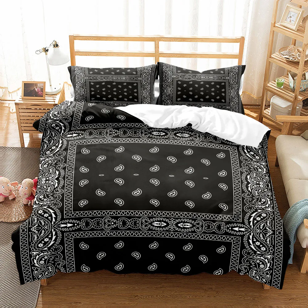 

Cashew Flowers Duvet Cover And Pillowcases Set King Size 220x240 Double Bed Single 3D Queen Bedding Sets Full Twin Quilt