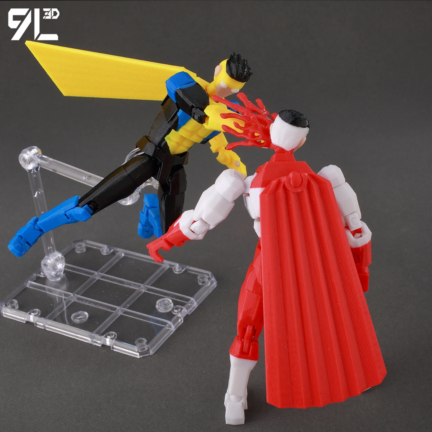 9L3D Printed Superheroes Invincible 2.0 Anime Multi-Jointed
