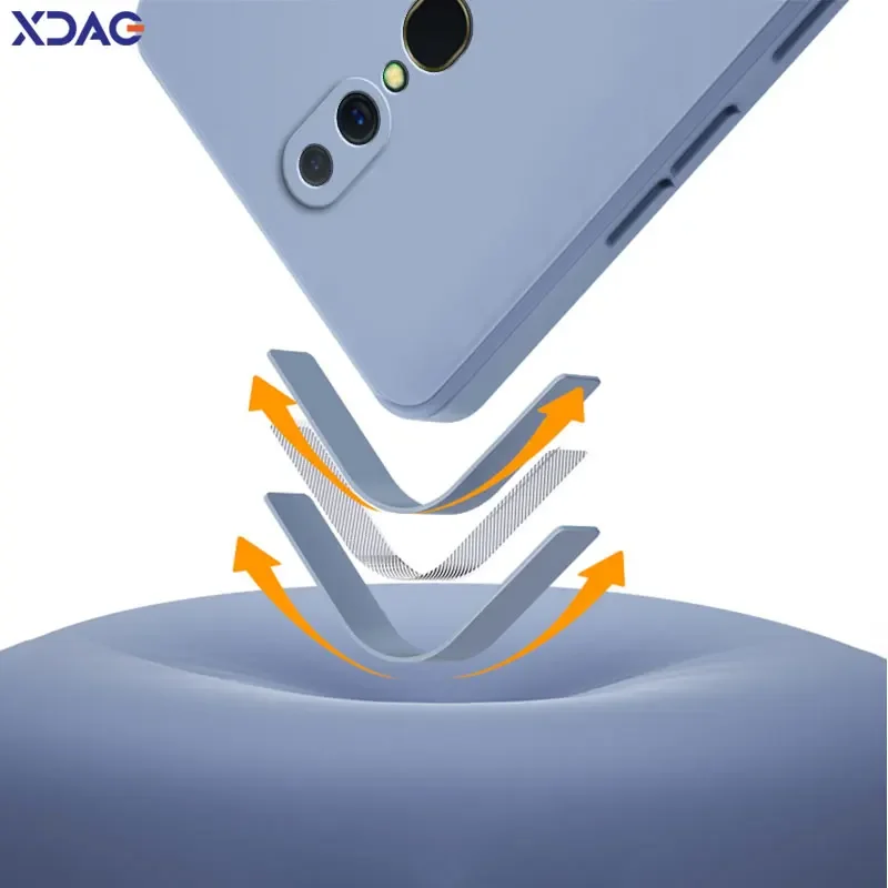 Sleek Liquid Silicone Shockproof Phone Case with Camera Protection - Fashionable & Durable