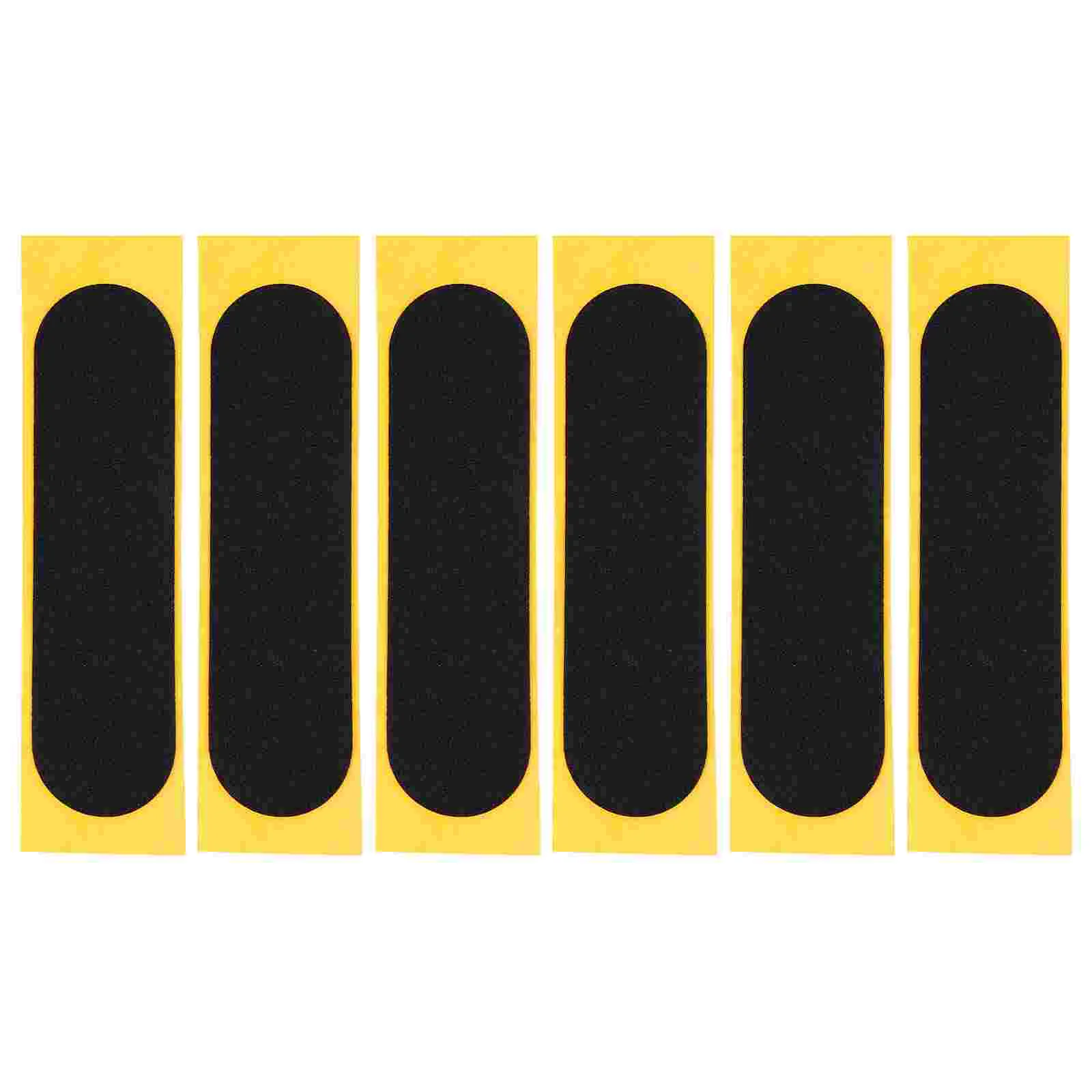 

6pcs Grip Tape Adhesive Tape Black Non Grip Tape for Fingerboards Black 28mm* 100mm