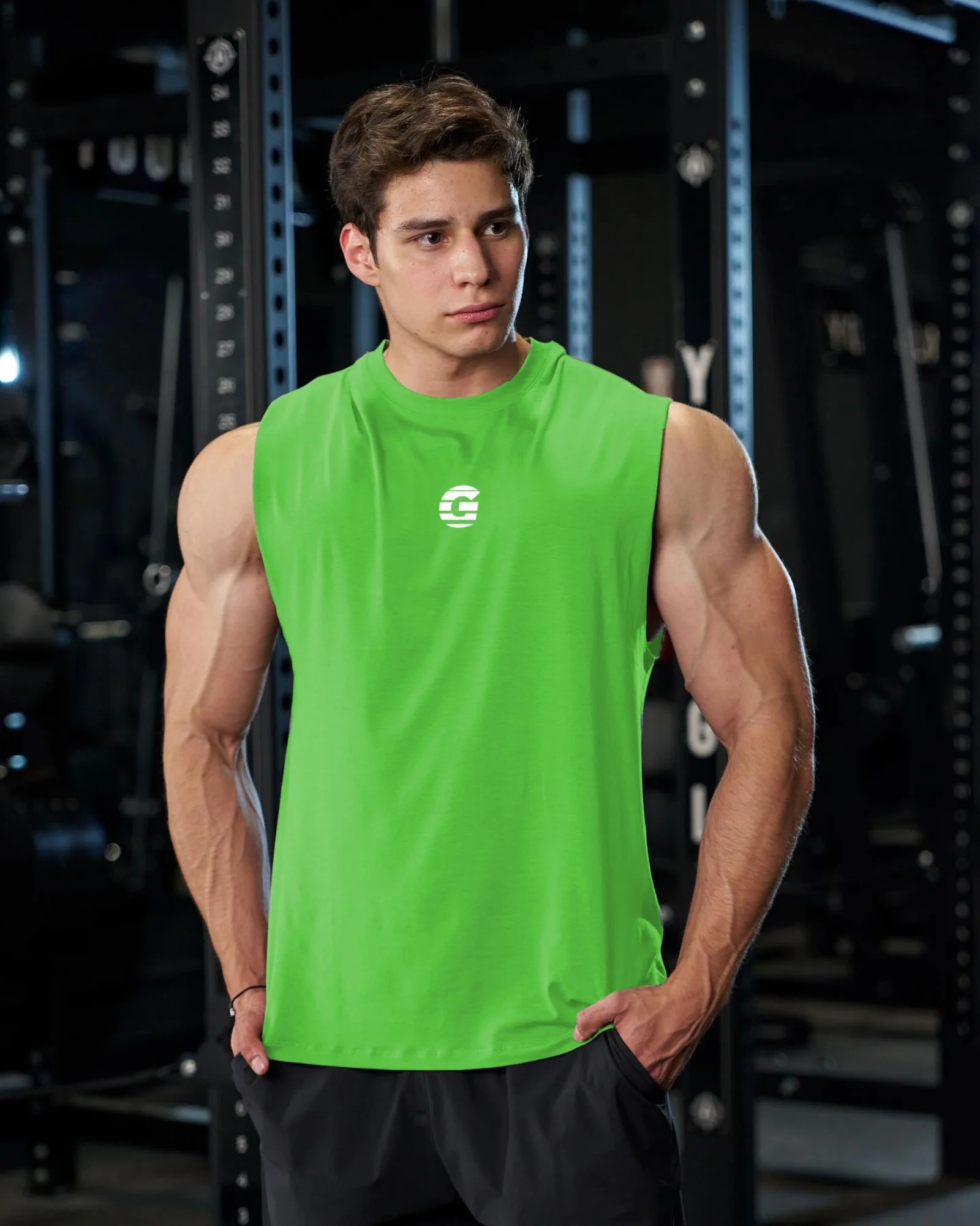Summer Men's Sleeveless Gym Vest Bodybuilding Fashion Basketball Jersey Vest Breathable Mesh Sports Undershirt Running Tees