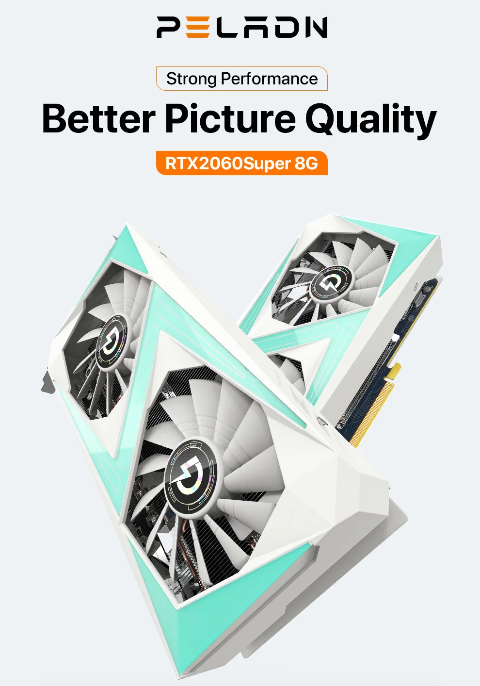 Видеокарта PELADN RTX 2060 Super 8 Гб GDDR6 GPU RTX2060s игровая ...