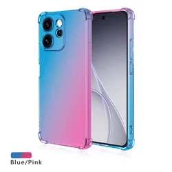 Shockproof Gradient TPU Protective Phone Case for OPPO Reno15 F 5G (Blue Pink)