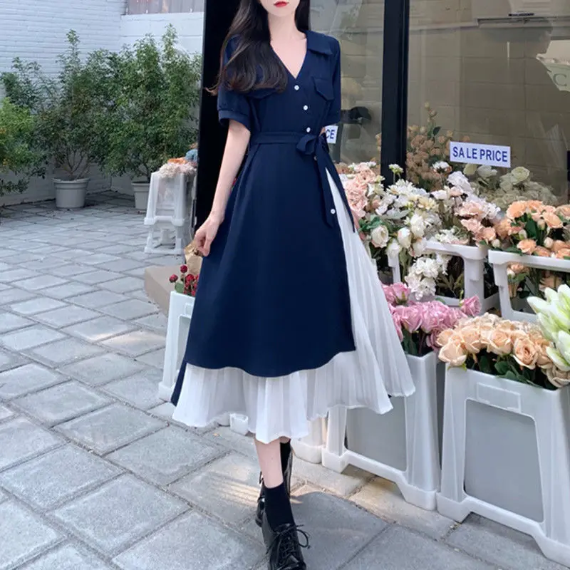 navy blue dress for baby girl How to Wear a Shirtdress in the Winter main image 0