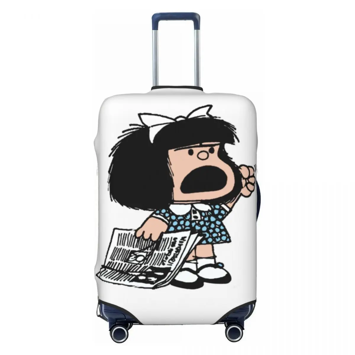 Angry Mafalda Suitcase Cover World Comic Vacation Travel Elastic Luggage Accesories Protection 2