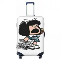 Angry Mafalda Suitcase Cover World Comic Vacation Travel Elastic Luggage Accesories Protection 2
