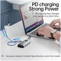 ORICO PD100W USB 3.0 Hub Docking Station Type C Splitter Multi Ports OTG RJ45 HDMI 4K Adapter Accessories For Macbook PC Laptop 2