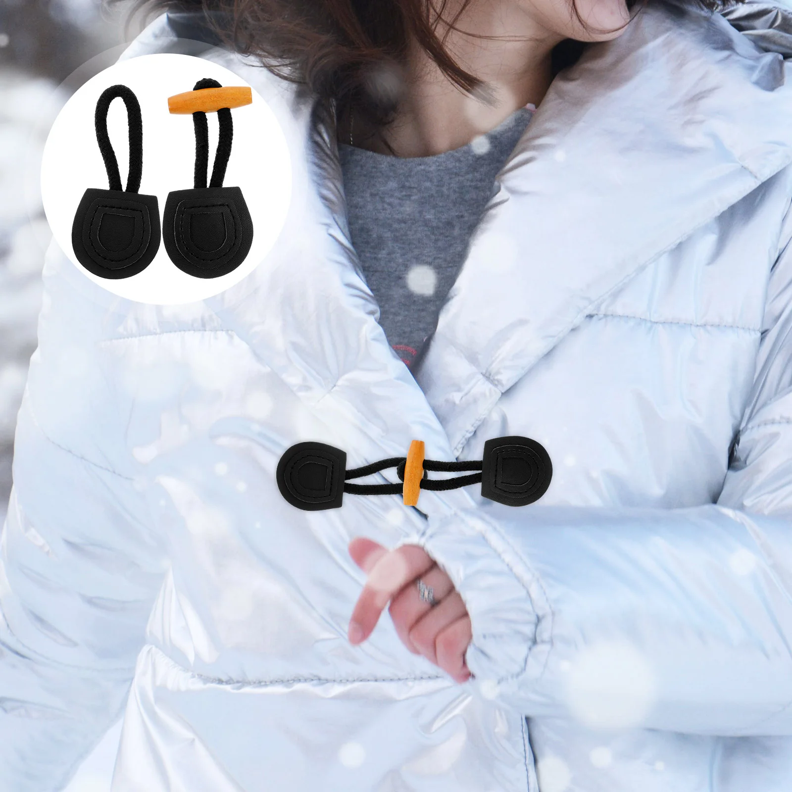 

Coat Toggle Buttons Horn Buckle Birthday Decoration Girl Dress Waistband Buckles